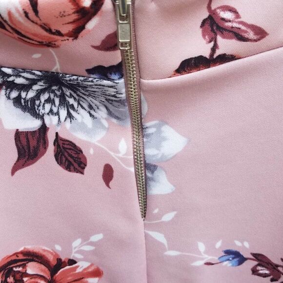 Potters Pot Rose Floral Circle Skirt size Large - Picture 4 of 7